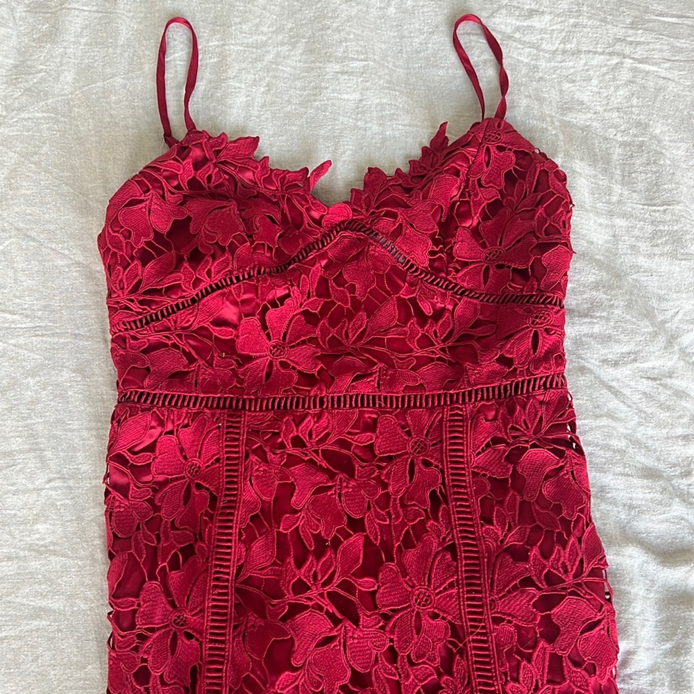 Red dress, perfect for wedding